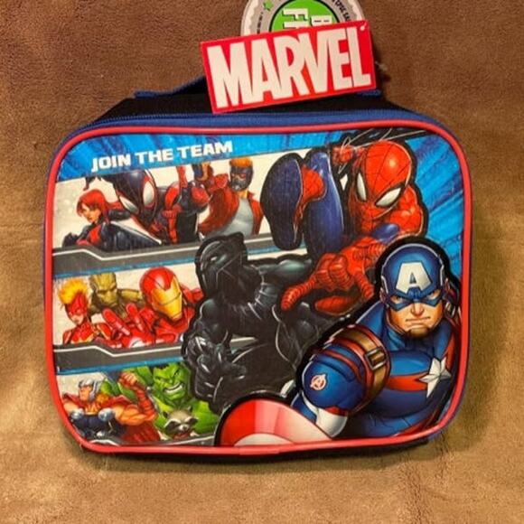 Marvel Avengers Soft Side Insulated Zipper Lunch Box - Picture 1 of 4